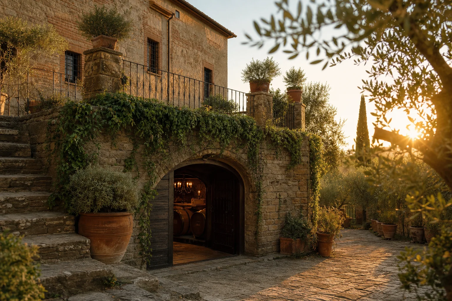 Moretti Estate cellar door and stone exterior